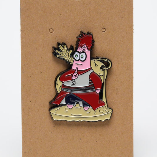 Naruto Gaara x Spongebob Patrick Enamel Pin