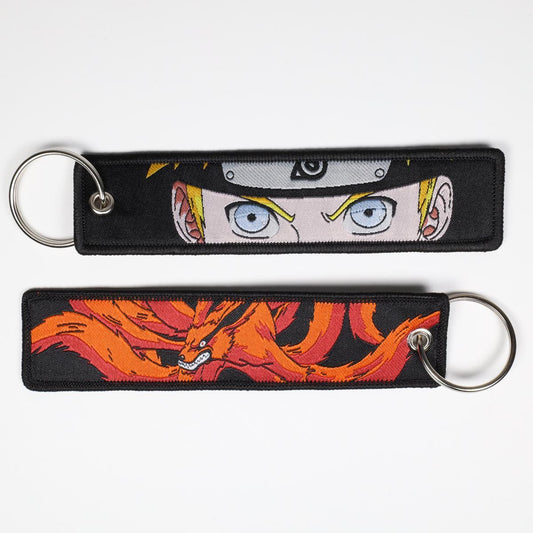 Naruto Nine-tails Anime Embroidered Keychain