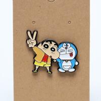Naruto Shinchan and Doraemon Enamel Pin