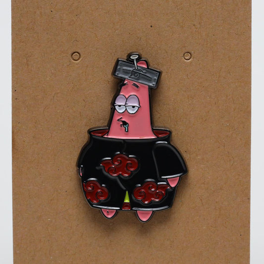 Naruto x Spongebob Patrick Enamel Pin