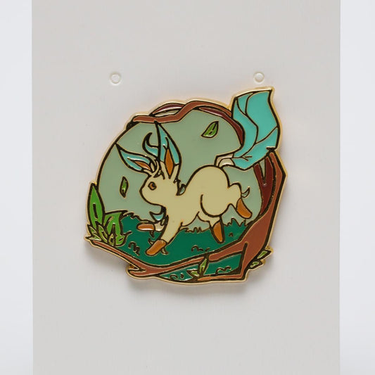 Nature Leafeon Eevee Pokemon Enamel Pin