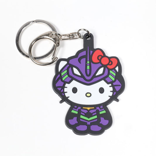 Neon Genesis Evangelion x Hello Kitty Rubber Keychain
