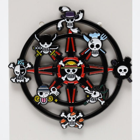 One Piece Pirate Crew Logos Enamel Pin