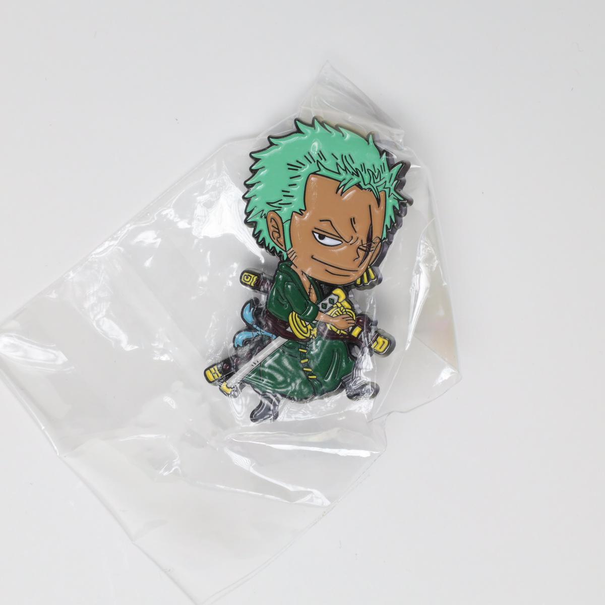 One Piece Roronoa Zoro Big Head Cartoon Enamel Pin