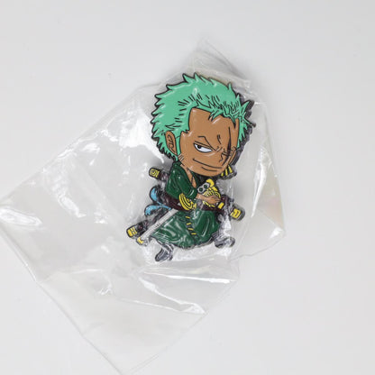 One Piece Roronoa Zoro Big Head Cartoon Enamel Pin