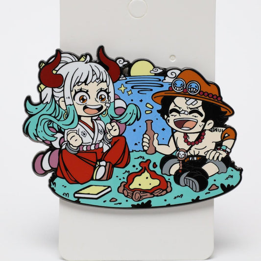 One Piece Yamato & Portgas Enamel Pin