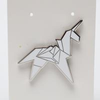 Origami Unicorn Blade Runner Enamel Pin