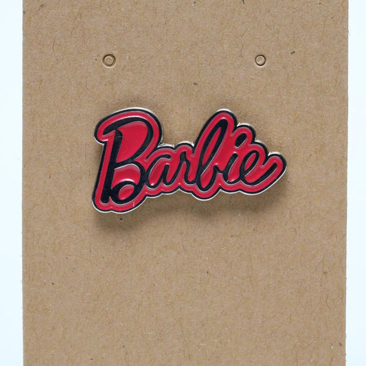 Pink Barbie Logo Enamel Pin
