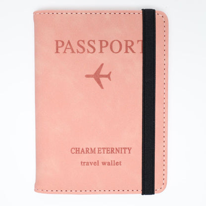Pink RFID Blocking Passport Cover Travel Wallet (Color)