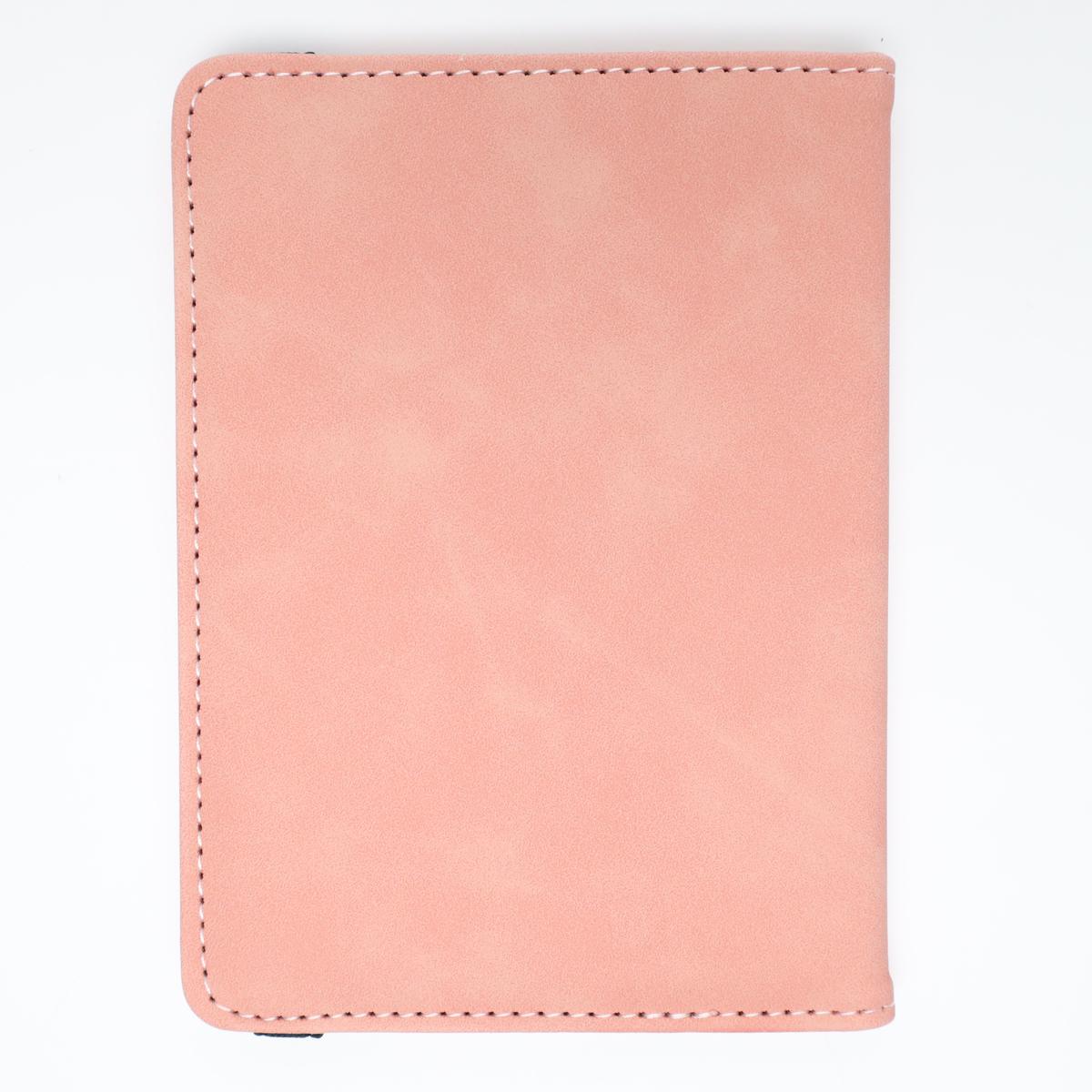Pink RFID Blocking Passport Cover Travel Wallet (Color)