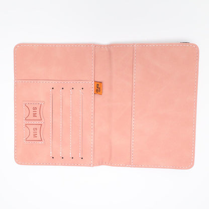 Pink RFID Blocking Passport Cover Travel Wallet (Color)