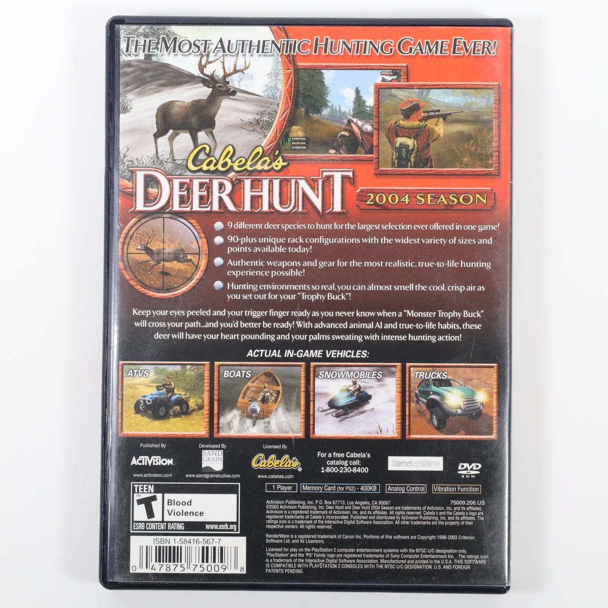 Cabela's Deer Hunt: Season Opener - PlayStation 2 (Complete / Acceptable)