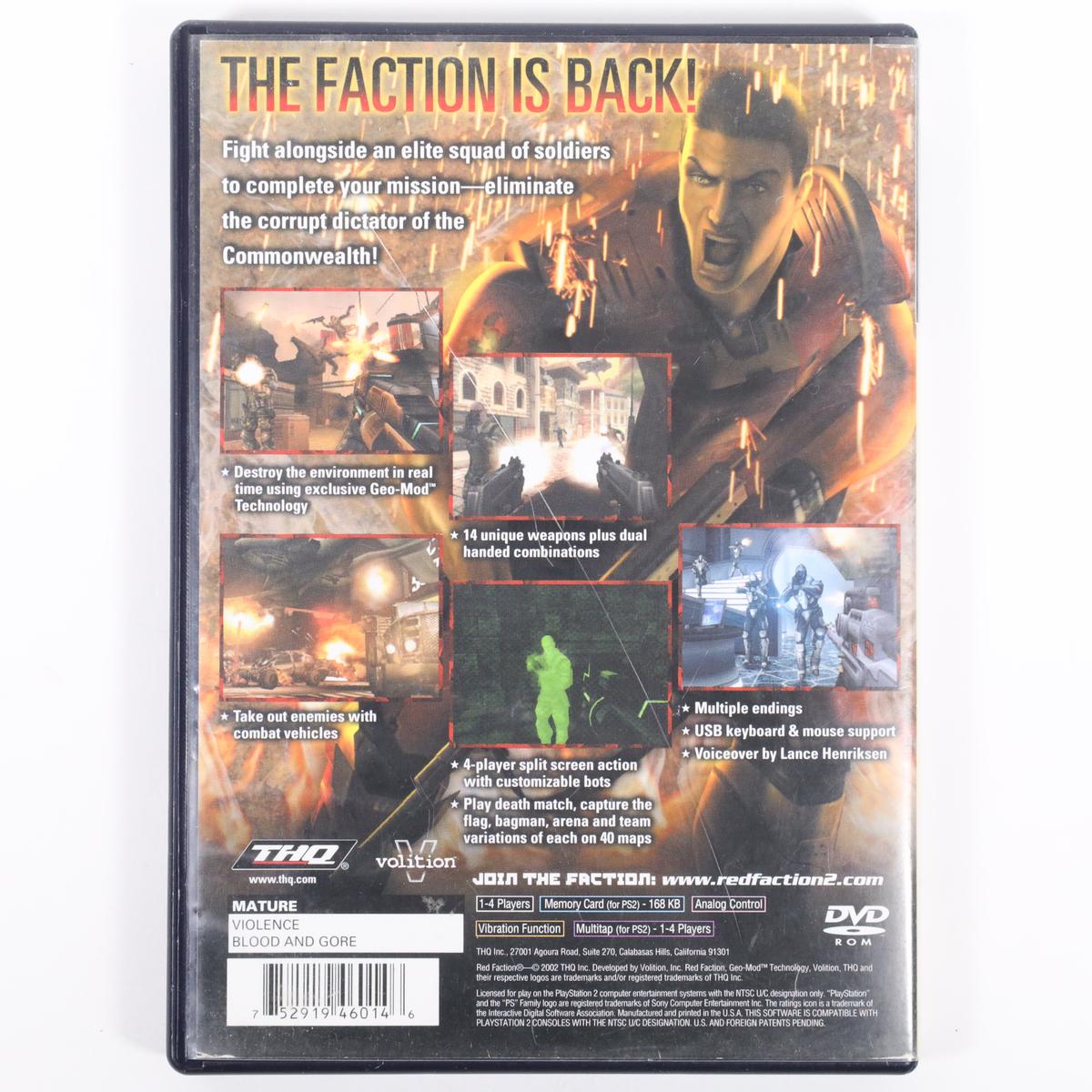 Red Faction II - PlayStation 2 (Complete / Acceptable)