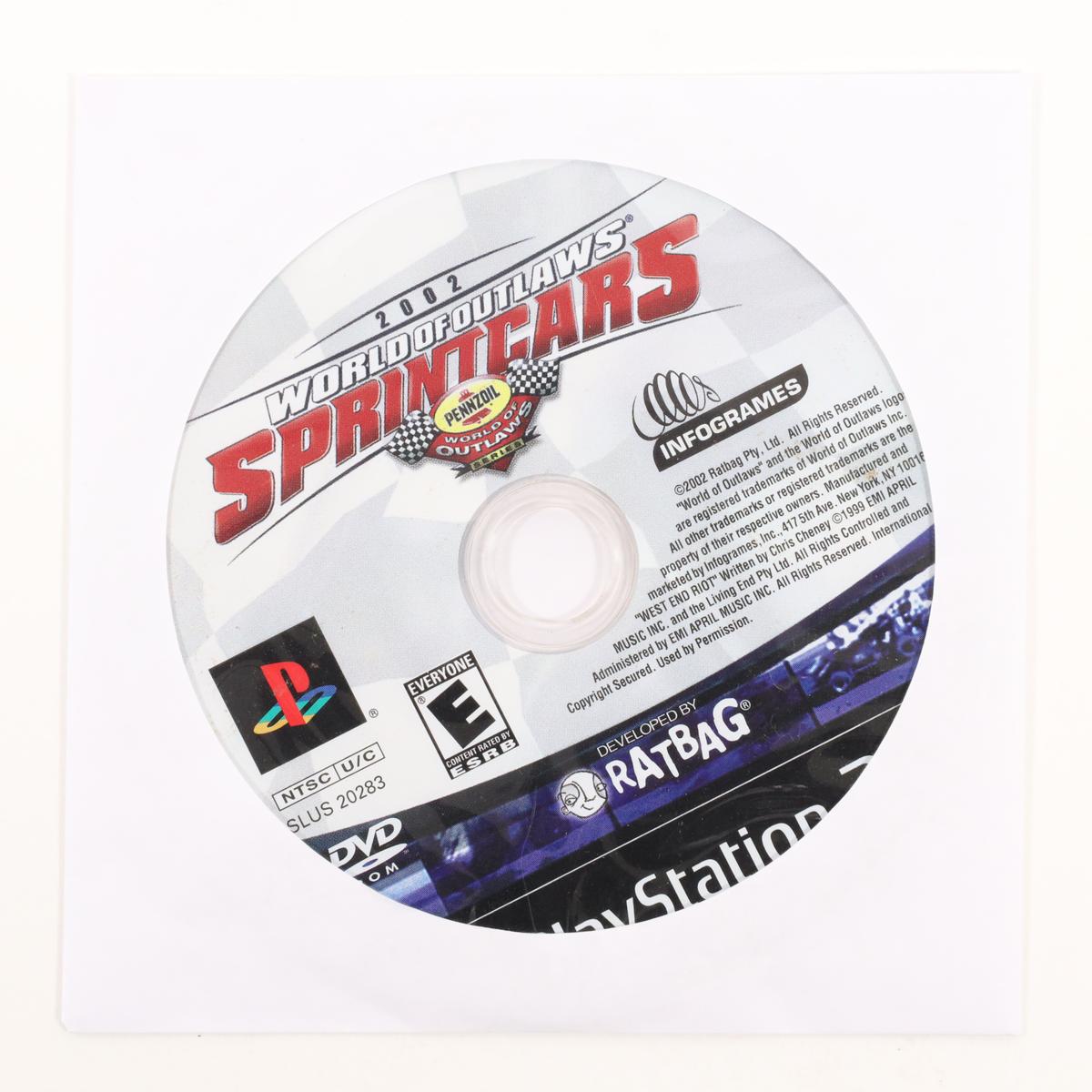 World of Outlaws: Sprint Cars 2002 - PlayStation 2 (Loose [Game Only] / Good)