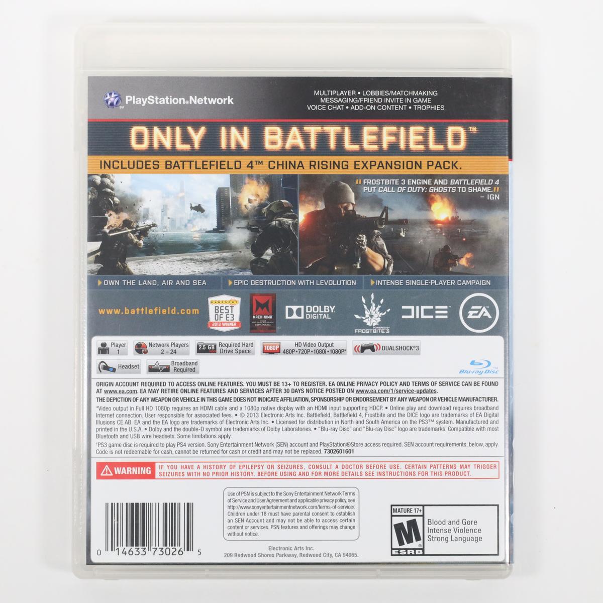 Battlefield 4 - PlayStation 3 (Complete / Good)