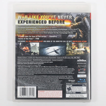 Call of Duty World at War - PlayStation 3 (Box / Good)