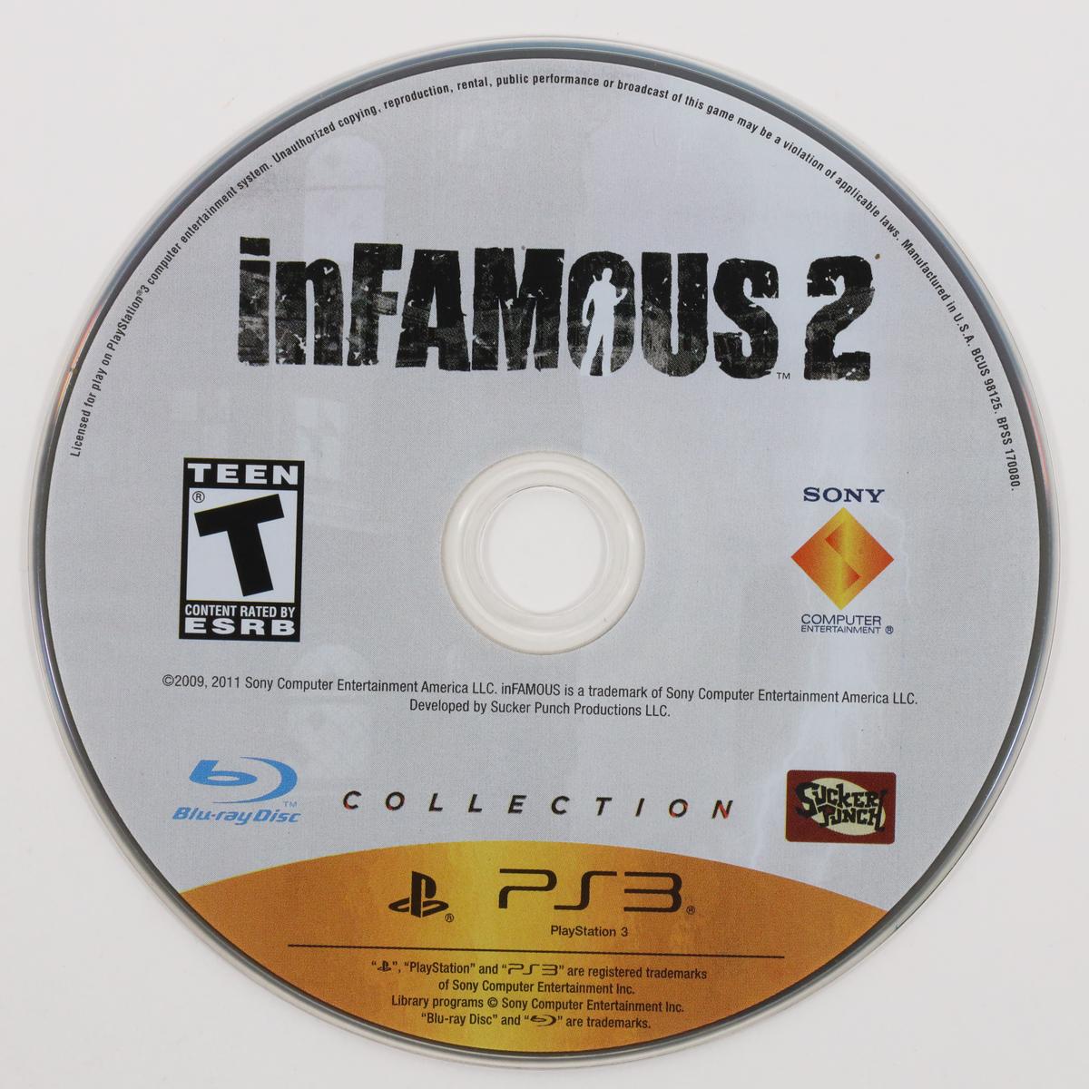 inFamous 2 Collection - PlayStation 3 (Loose / Good)