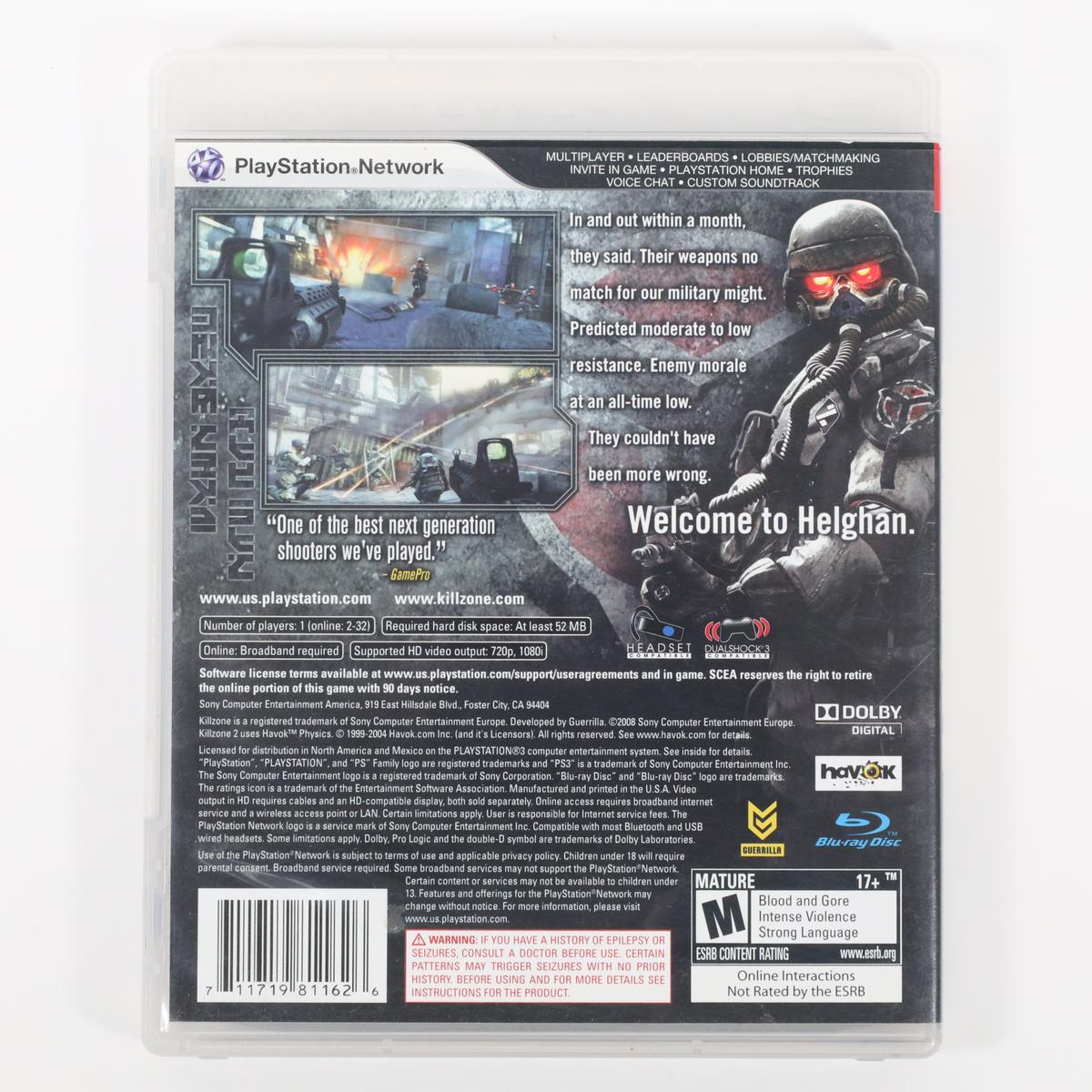 Killzone 2 - PlayStation 3 (Complete / Good)