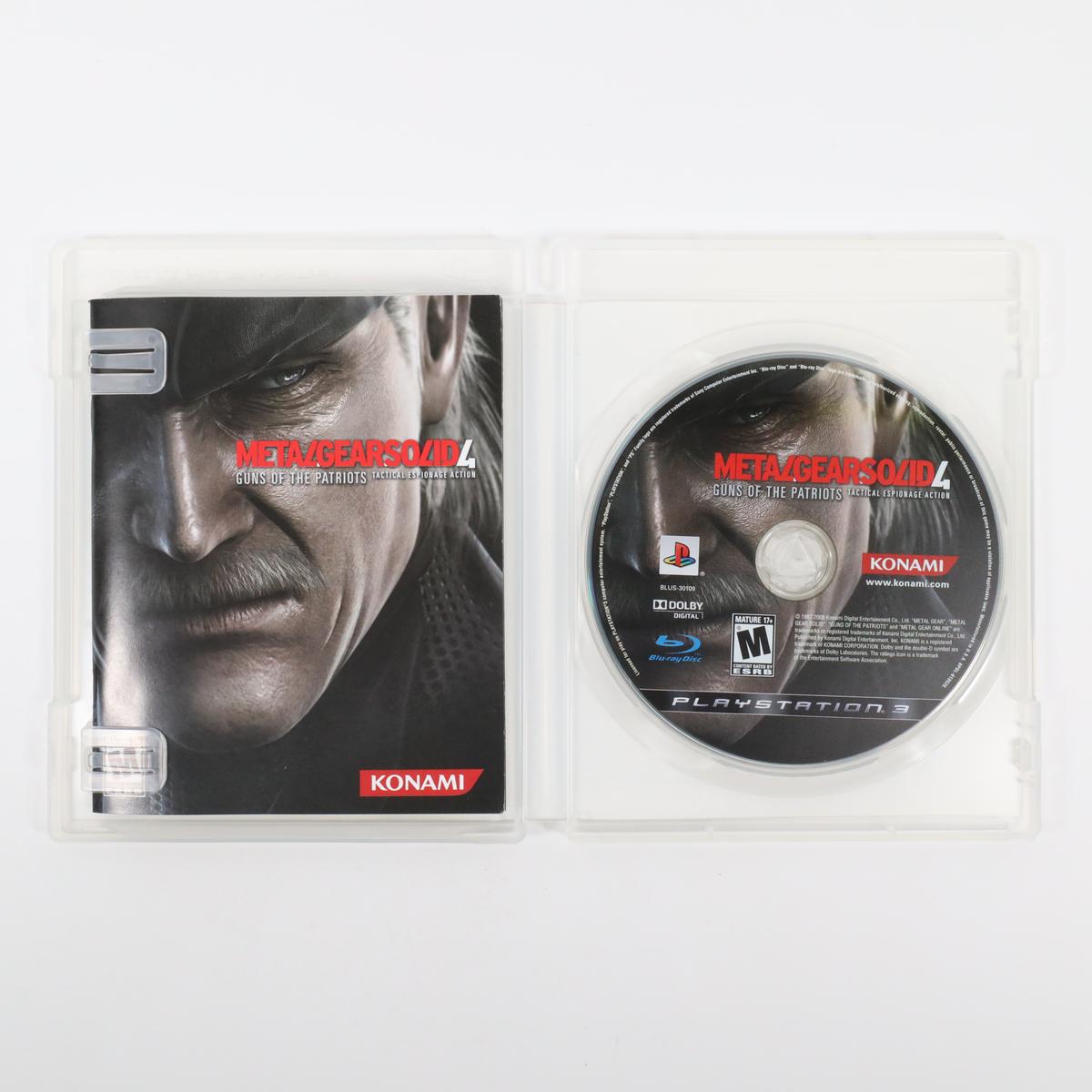 Metal Gear Solid 4 Guns of the Patriots - PlayStation 3 (Complete / Good)