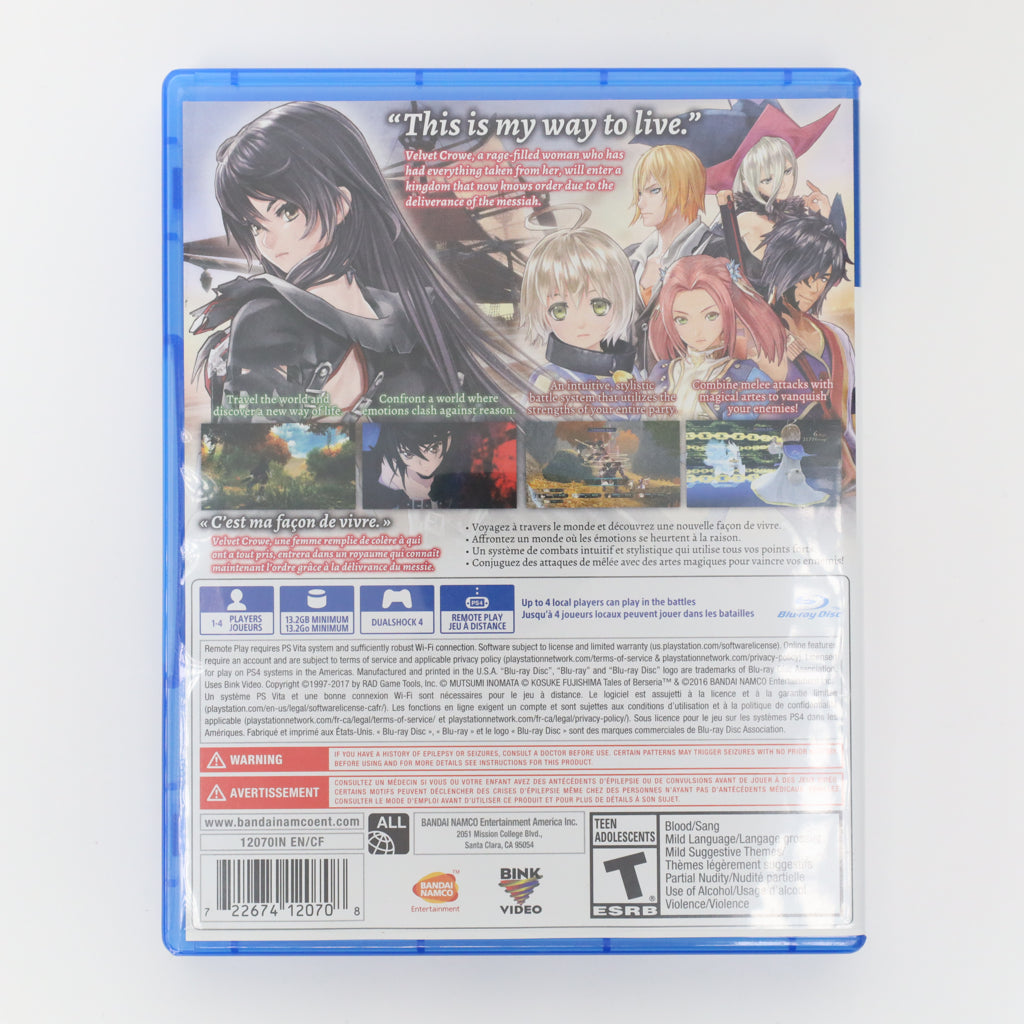 Tales of Berseria - PlayStation 4 (Complete / Good)