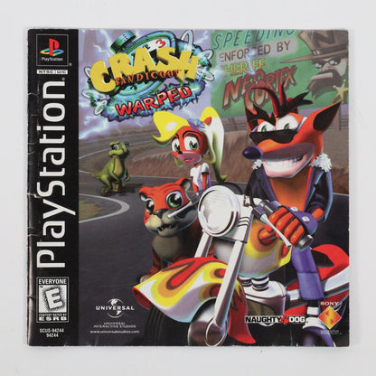 Crash Bandicoot: Warped - PlayStation (Manual / Good)