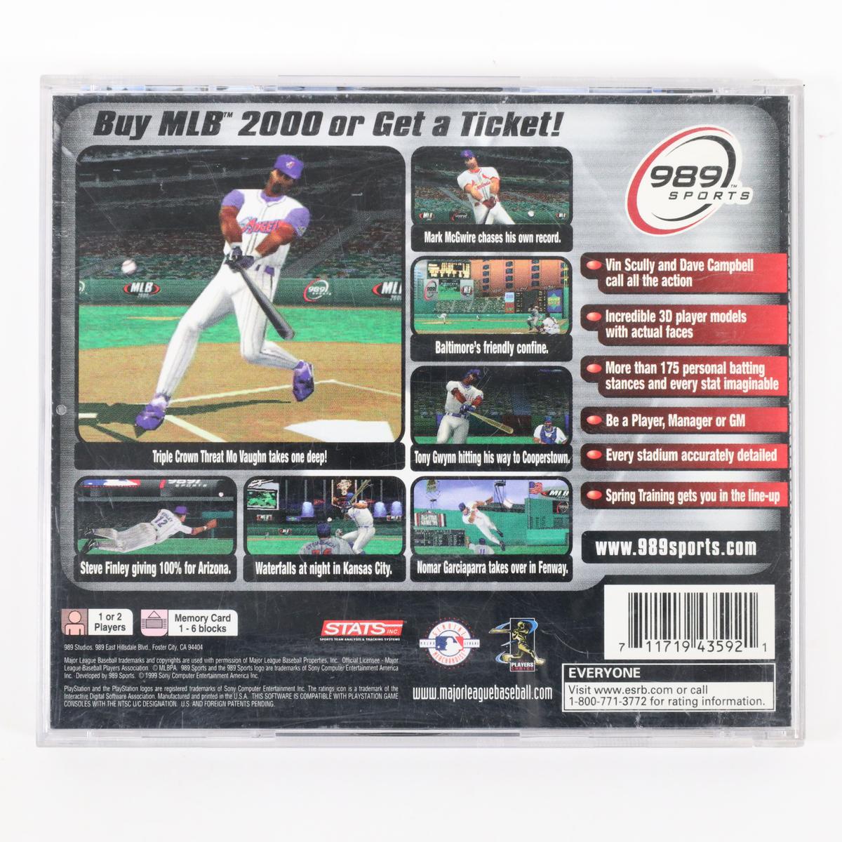 MLB 2000 - PlayStation (Complete / Good)