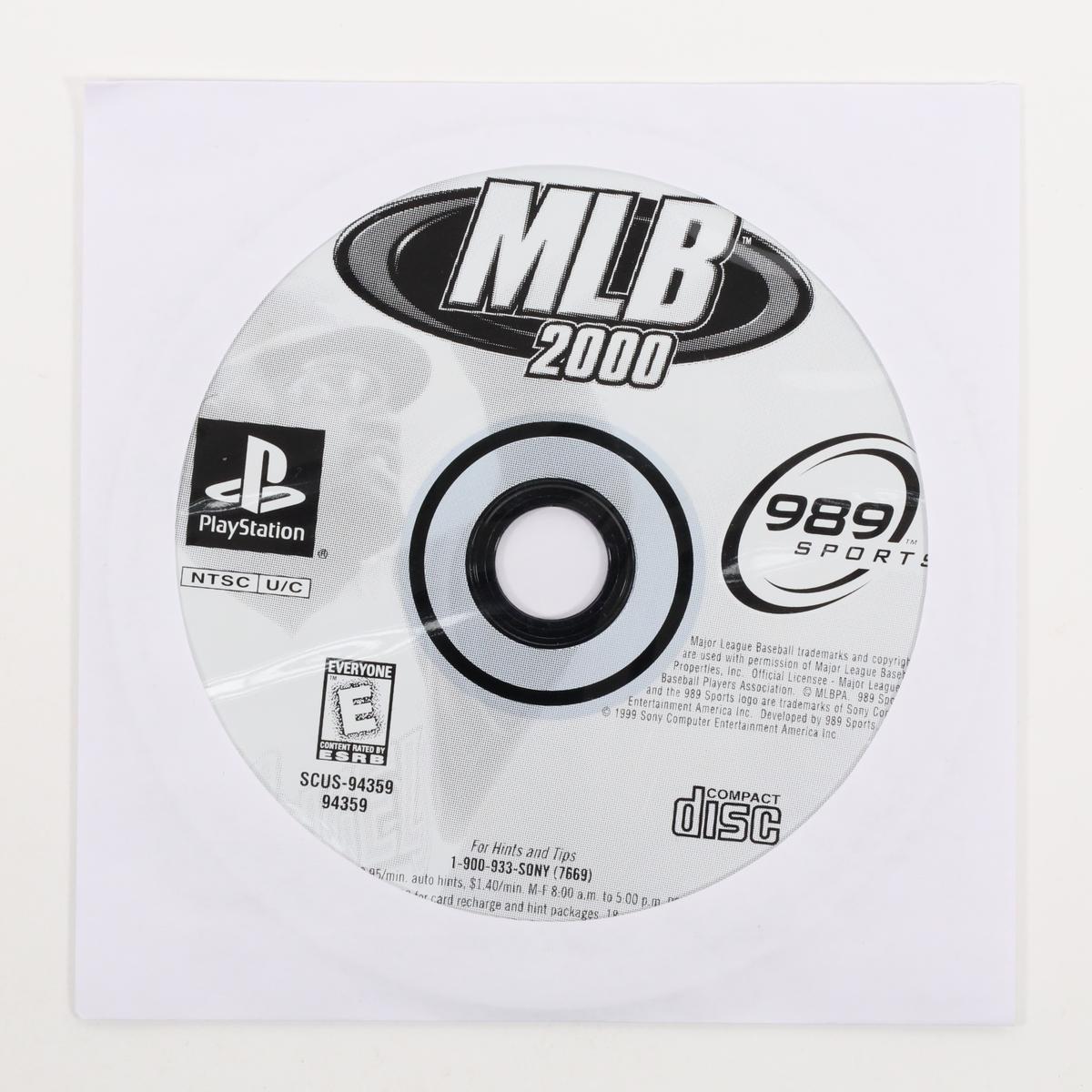 MLB 2000 - PlayStation (Loose [Game Only] / Good)