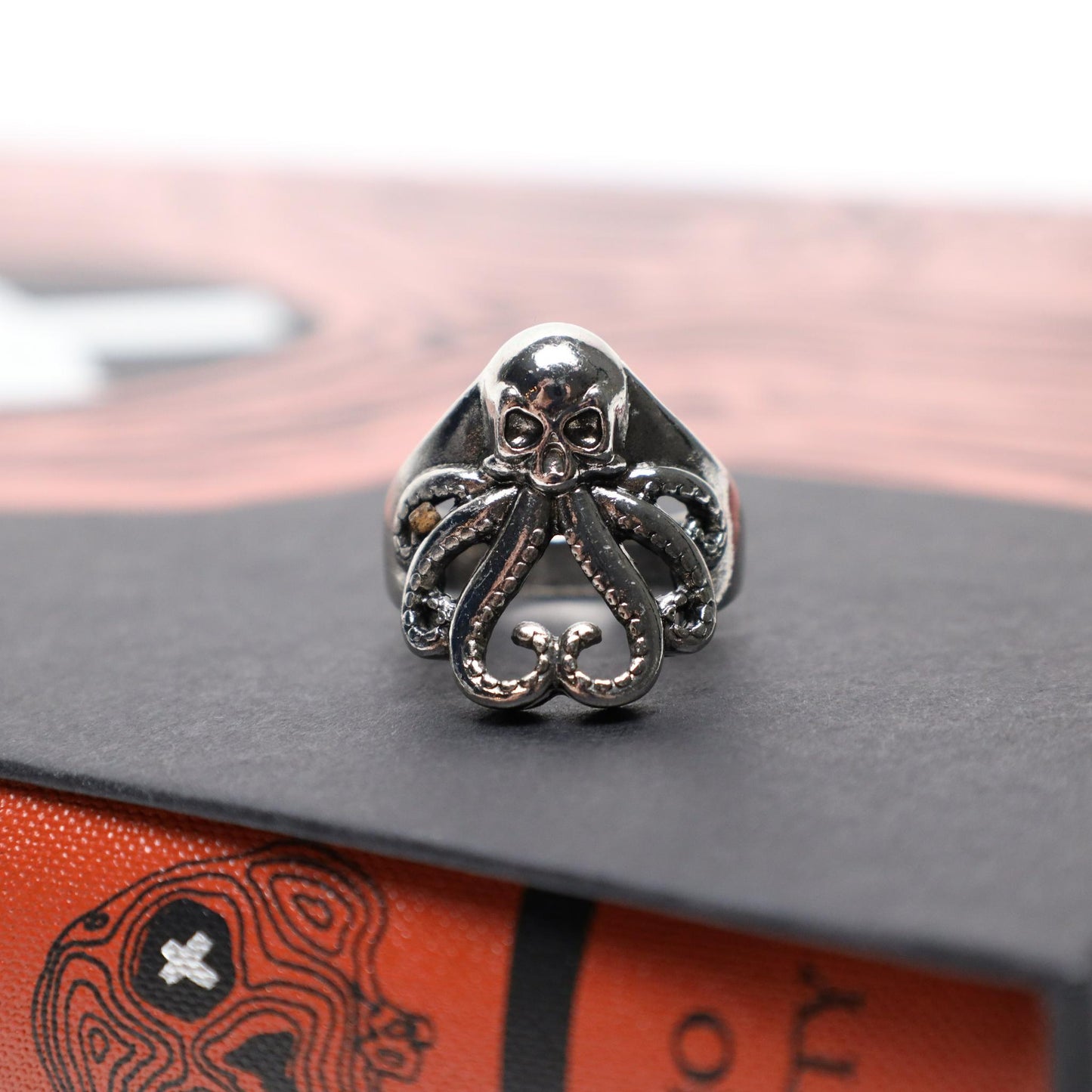Punk Gothic Cthulhu Octopus Ring (Size 7)