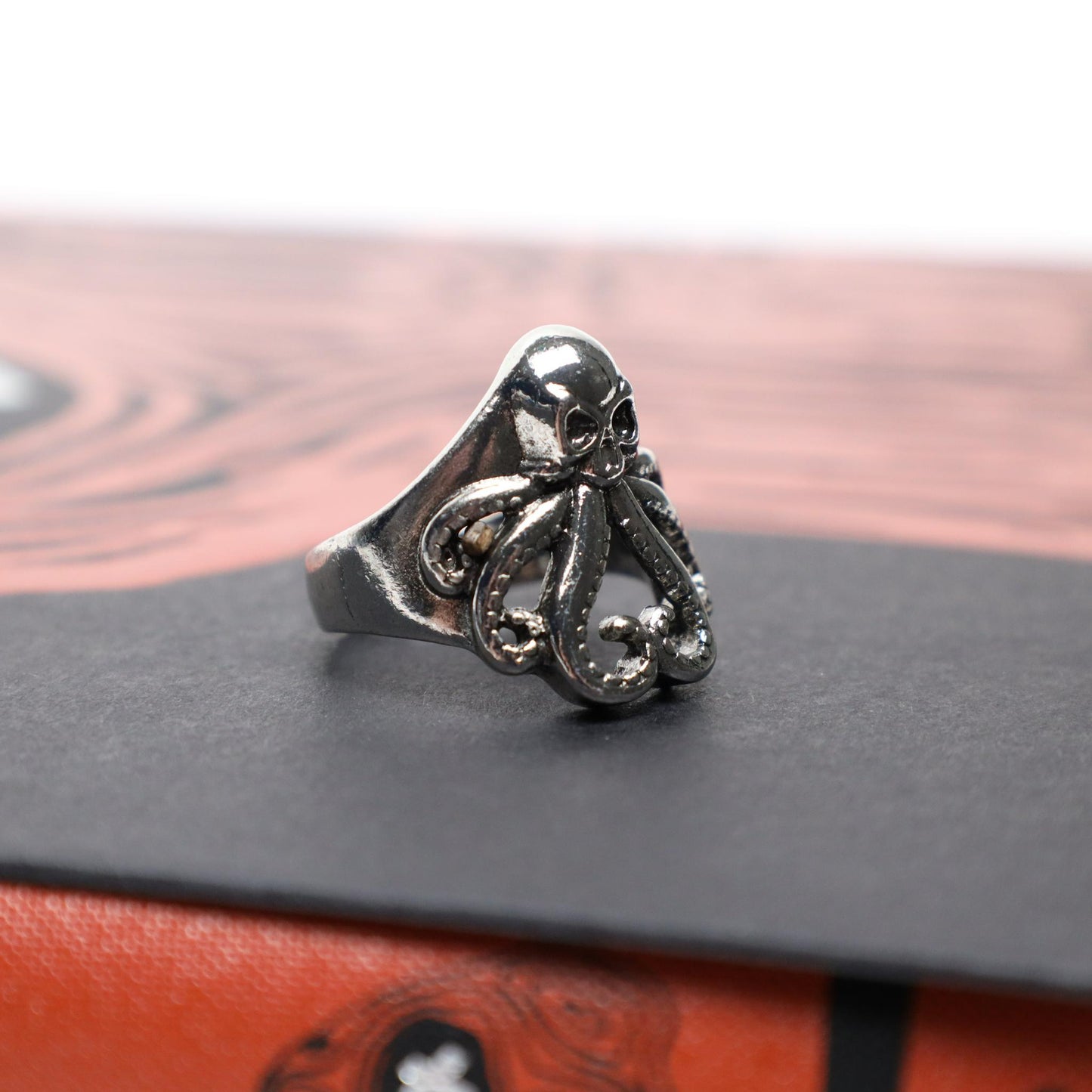 Punk Gothic Cthulhu Octopus Ring (Size 7)