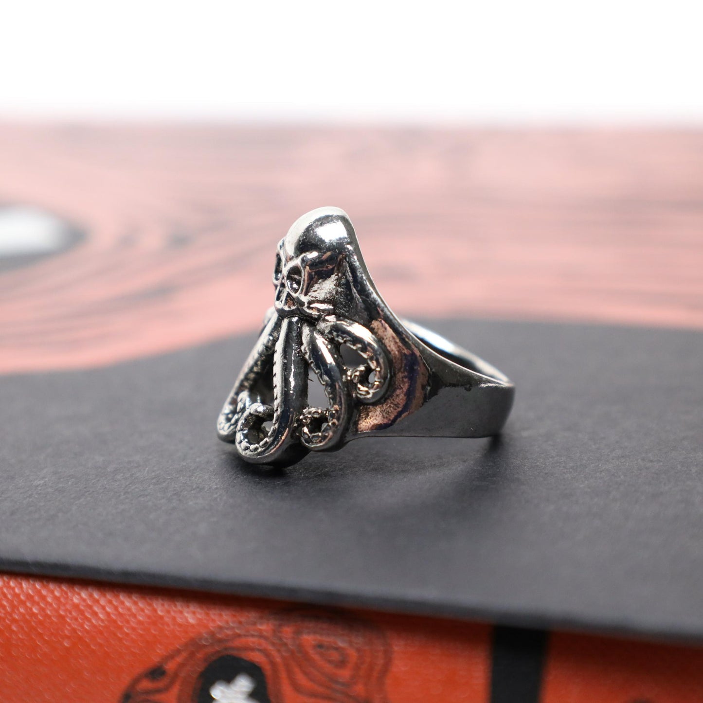 Punk Gothic Cthulhu Octopus Ring (Size 7)