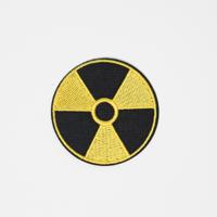 Radioactive Symbol Embroidered Iron On Patch