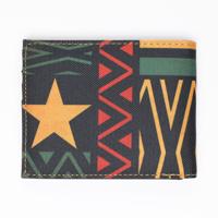 Rasta Marijuana Themed Fabric Bifold Wallet