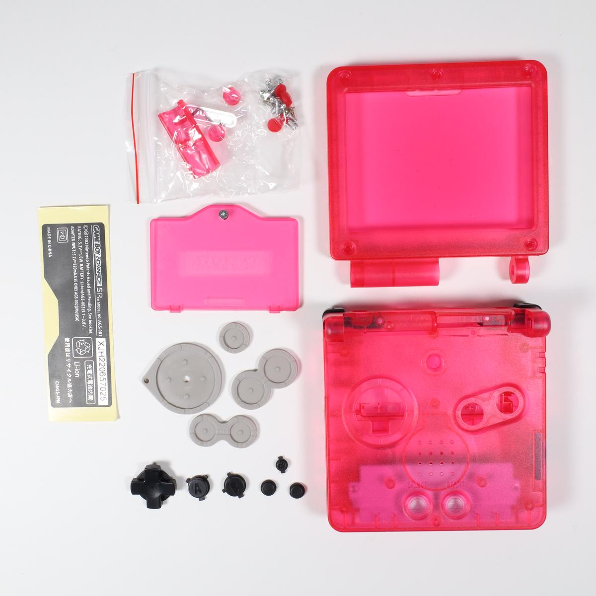 Red Replacement Shell for Nintendo GBA SP (GBA-SP) - GBA SP (Color)