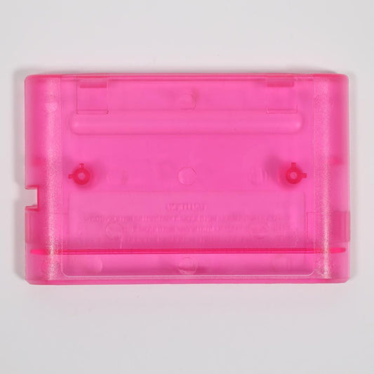 Replacement Game Cartridge Shell - Genesis (Clear Pink)