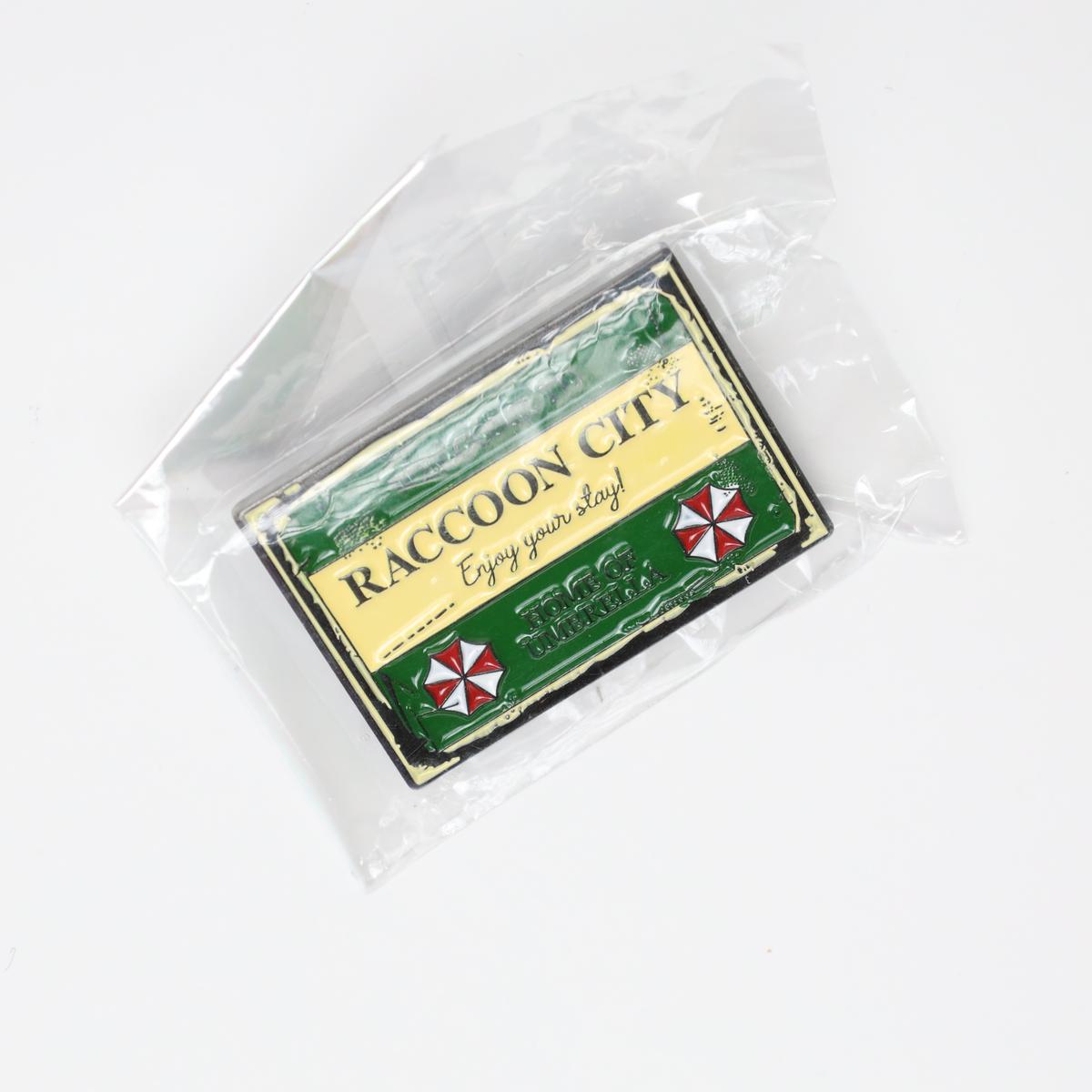 Resident Evil Raccoon City Welcome Sign Enamel Pin