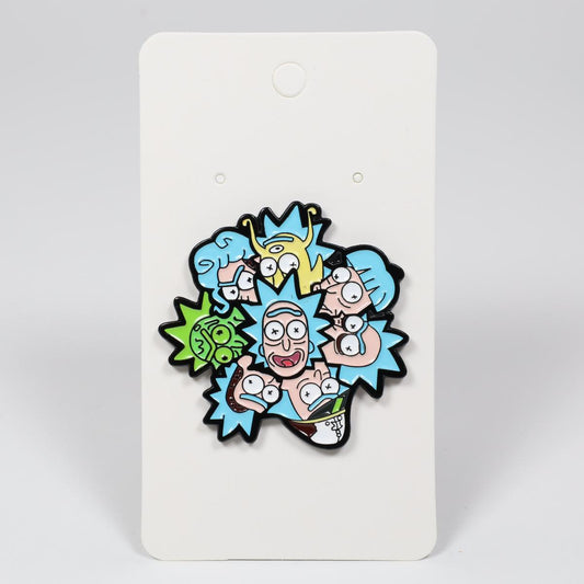 Rick and Morty Rick Circle of Heads Enamel Pin