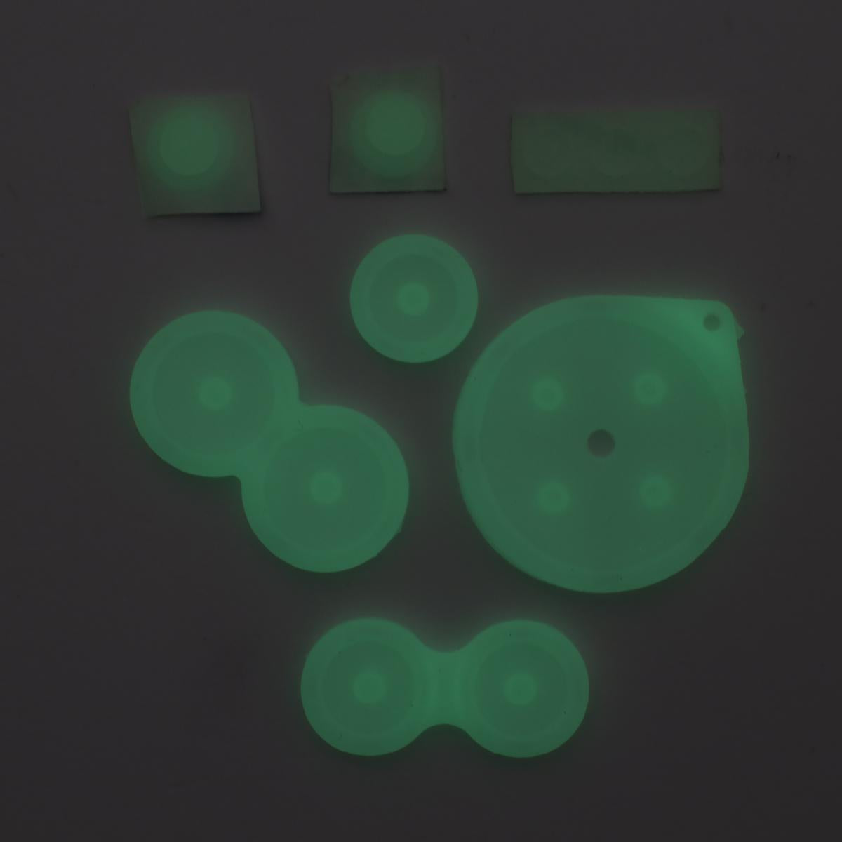 Rubber Button Contact Pads - Gameboy Advance SP (Glow-in-the-Dark)