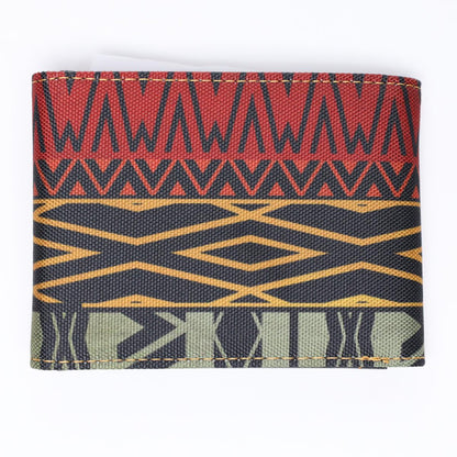 Secured Rasta Marijuana Themed Fabric Bifold Wallet