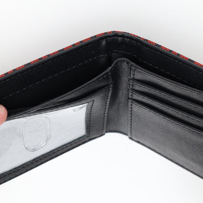 Secured Rasta Marijuana Themed Fabric Bifold Wallet