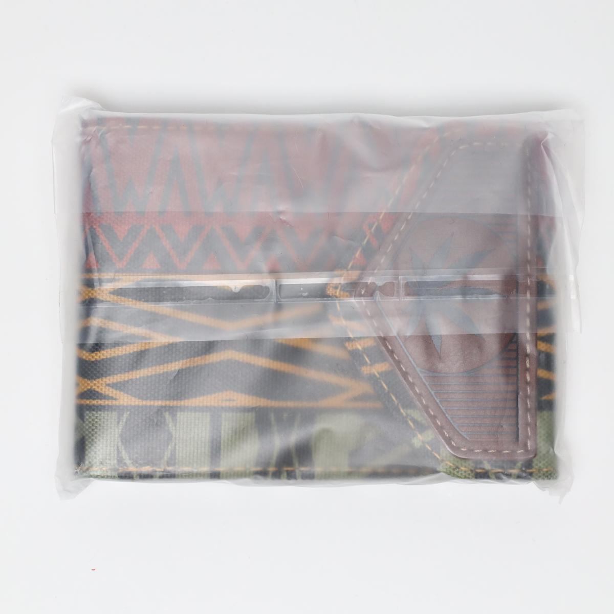 Secured Rasta Marijuana Themed Fabric Bifold Wallet