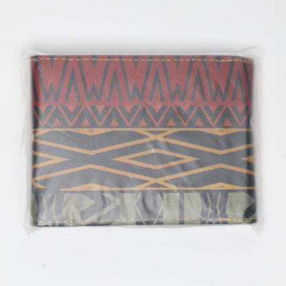 Secured Rasta Marijuana Themed Fabric Bifold Wallet