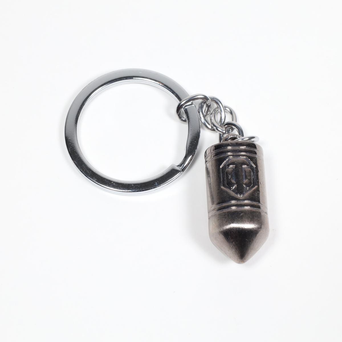 Silver World of Tanks Shell Metal Keychain