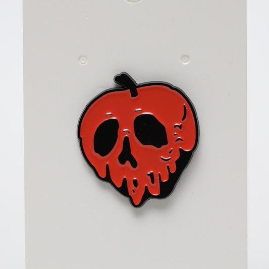 Skull Apple Enamel Pin
