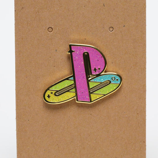 Sparkling Playstation Logo Enamel Pin
