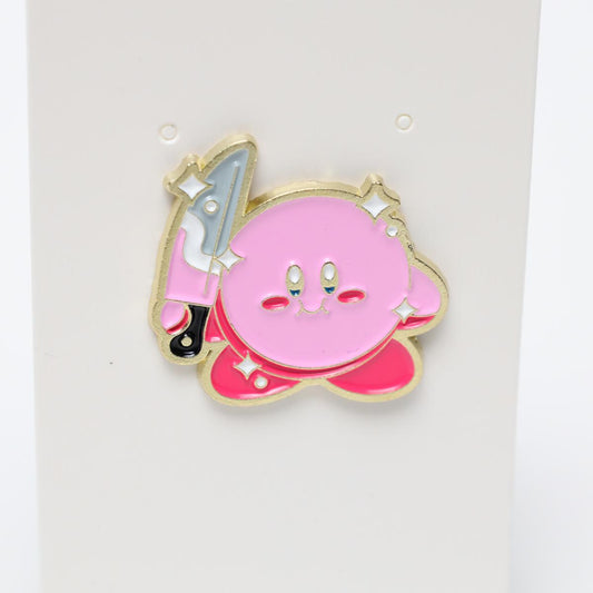 Sparkling Scary Kirby Enamel Pin