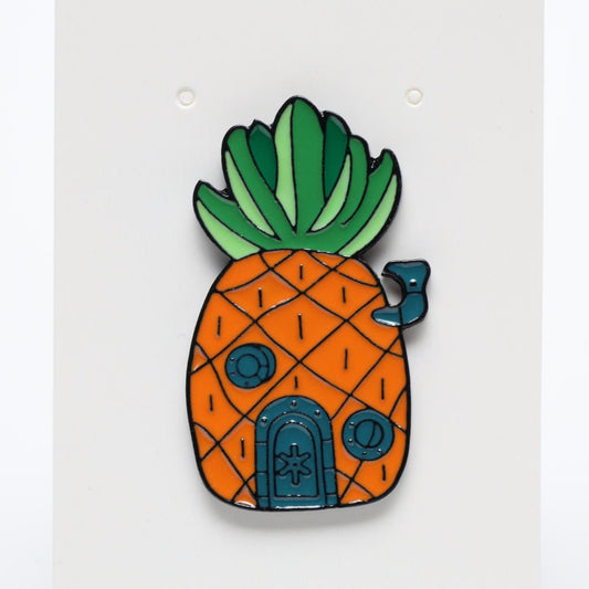 Spongebob Pineapple Home Enamel Label Pin