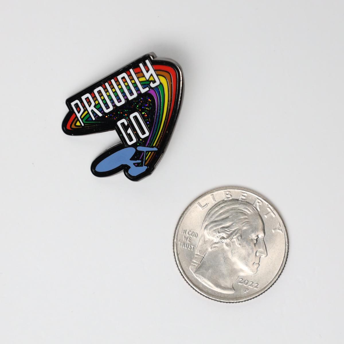 Star Trek Proudly Go LGBT Pride Enamel Pin