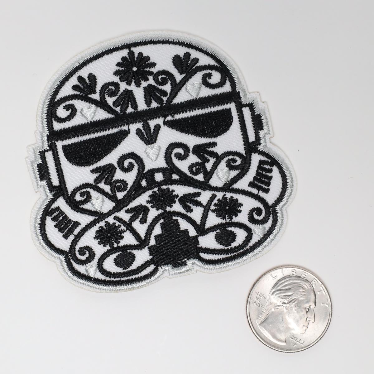 Storm Trooper Americana Iron On Embroidered Patch