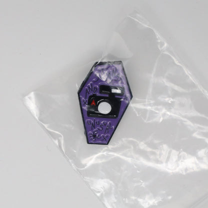 Strange & Unusual Linda’s Camera Beetlejuice Enamel Pin