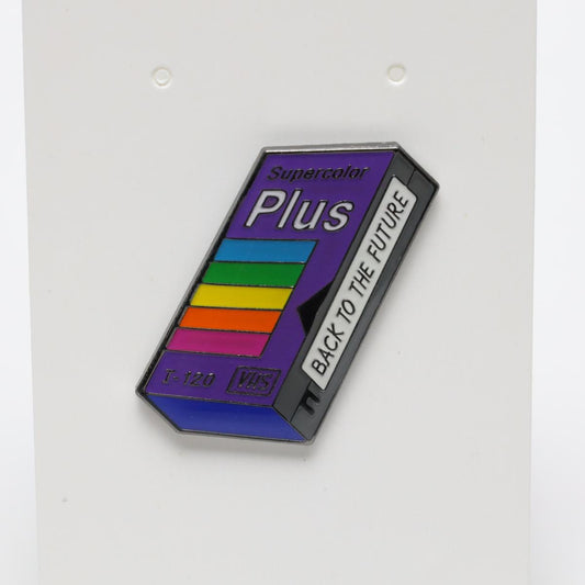 Supercolor Plus VHS Back to the Future Enamel Pin